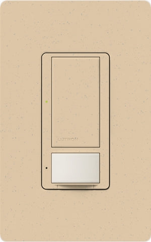 Lutron MS-VPS6M2U-DV-DS Maestro Switch with Vacancy Sensor Dual Voltage 120V-277V / 6A Multi Location, Neutral or Ground Wire, in Desert Stone