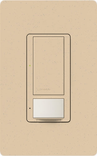 Lutron MS-VPS6M2U-DV-DS Maestro Switch with Vacancy Sensor Dual Voltage 120V-277V / 6A Multi Location, Neutral or Ground Wire, in Desert Stone