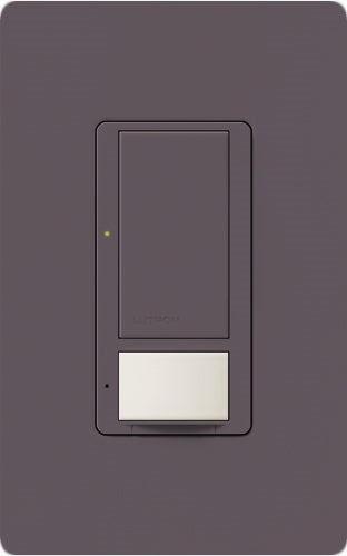 Lutron MS-VPS6M2U-DV-PL Maestro Switch with Vacancy Sensor Dual Voltage 120V-277V / 6A Multi Location, Neutral or Ground Wire, in Plum