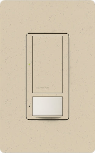 Lutron MS-VPS6M2U-DV-ST Maestro Switch with Vacancy Sensor Dual Voltage 120V-277V / 6A Multi Location, Neutral or Ground Wire, in Stone