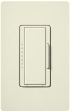 Lutron MSC-1000M-BI Maestro Satin 1000W Incandescent / Halogen Multi Location Dimmer in Biscuit