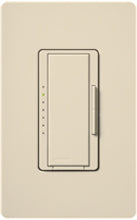 Lutron MSCF-6AM-277-ES Maestro Satin 277V / 6A Fluorescent 3-Wire / Hi-Lume LED Multi Location Dimmer in Eggshell