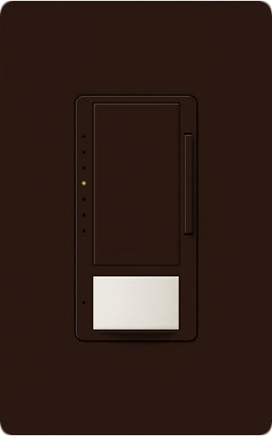 Lutron MSCL-OP153M-BR Maestro CL Occupancy Sensor (Auto-ON/OF or Manual ON/Auto-OFF) and Dimmer, 600W Incandescent, 150W CFL or LED Single Pole / Multi Location Dimmer in Brown