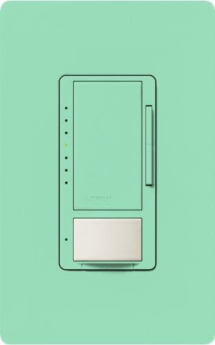 Lutron MSCL-OP153M-SG Maestro CL Occupancy Sensor (Auto-ON/OF or Manual ON/Auto-OFF) and Dimmer, 600W Incandescent, 150W CFL or LED Single Pole / Multi Location Dimmer in Sea Glass