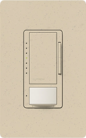 Lutron MSCL-OP153MH-ST Maestro CL Occupancy Sensor (Auto-ON/OF or Manual ON/Auto-OFF) and Dimmer, 600W Incandescent, 150W CFL or LED Single Pole / Multi Location Dimmer in Stone