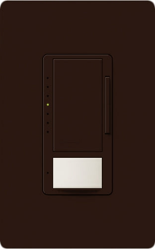 Lutron MSCL-VP153M-BR Maestro CL Vacancy Sensor (Manual ON/Auto-OFF) and Dimmer, 600W Incandescent, 150W CFL or LED Single Pole / Multi Location Dimmer in Brown