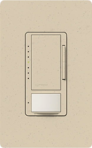 Lutron MSCL-VP153M-ST Maestro CL Vacancy Sensor (Manual ON/Auto-OFF) and Dimmer, 600W Incandescent, 150W CFL or LED Single Pole / Multi Location Dimmer in Stone