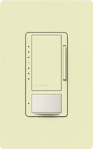 Lutron MSCL-VP153MH-AL Maestro CL Vacancy Sensor (Manual ON/Auto-OFF) and Dimmer, 600W Incandescent, 150W CFL or LED Single Pole / Multi Location Dimmer in Almond