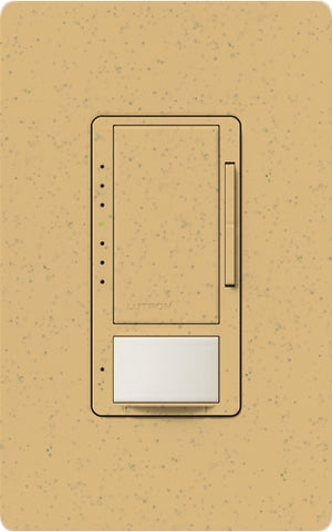 Lutron MSCL-VP153MH-GS Maestro CL Vacancy Sensor (Manual ON/Auto-OFF) and Dimmer, 600W Incandescent, 150W CFL or LED Single Pole / Multi Location Dimmer in Goldstone