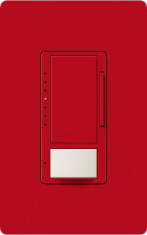Lutron MSCL-VP153MH-HT Maestro CL Vacancy Sensor (Manual ON/Auto-OFF) and Dimmer, 600W Incandescent, 150W CFL or LED Single Pole / Multi Location Dimmer in Hot