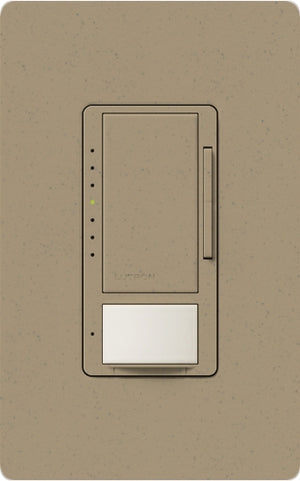 Lutron MSCL-VP153MH-MS Maestro CL Vacancy Sensor (Manual ON/Auto-OFF) and Dimmer, 600W Incandescent, 150W CFL or LED Single Pole / Multi Location Dimmer in Mocha Stone