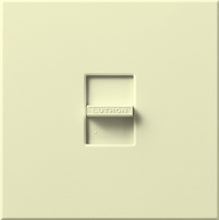 Lutron N-2000-AL Nova 2000W Incandescent / Halogen Single Location Slide-to-Off Dimmer in Almond