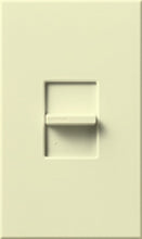 Lutron NT-600-AL Nova T 600W Incandescent / Halogen Single Location Slide-to-Off Dimmer in Almond, Matte Finish