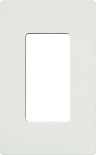 Lutron NT-R3-NFB-BLA Nova T Screwless 1 Gang Wallplate Decora Opening, No Fins Broken, in Black Anodized, Aluminum Finish