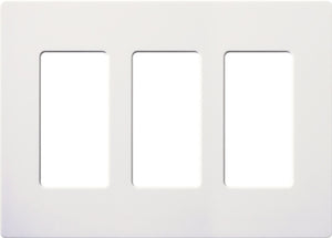 Lutron NT-R3R3R3-NFB-QZ Nova T Screwless 3 Gang Wallplate Decora Opening, No Fins Broken, in Antique Bronze, Special Metal Finish