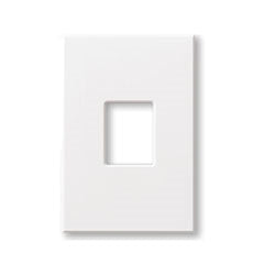 Lutron NT-S-NFB-AL Nova T, 1-Gang Wallplate, For Nova T Dimmers & Switches, No Fins Broken in Almond, Matte Finish