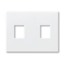 Lutron NT-SS-NFB-LA Nova T Screwless 2 Gang Wallplate Non Fins Broken Decora Opening in Light Almond, Matte Finish