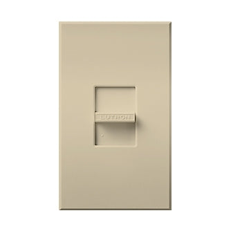 Lutron NTCL-250-BE Nova T 250W Dimmable CFL/LED, 1000W Incandescent/Halogen, 400W Lutron Hi-Lume A-Series LTE LED Drivers, Single Pole Dimmer in Beige, Matte Finish