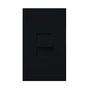 Lutron NTCL-250-BL Nova T 250W Dimmable CFL/LED, 1000W Incandescent/Halogen, 400W Lutron Hi-Lume A-Series LTE LED Drivers, Single Pole Dimmer in Black, Matte Finish