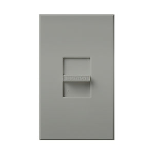 Lutron NTCL-250-GR Nova T 250W Dimmable CFL/LED, 1000W Incandescent/Halogen, 400W Lutron Hi-Lume A-Series LTE LED Drivers, Single Pole Dimmer in Gray, Matte Finish