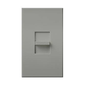 Lutron NTCL-250-GR Nova T 250W Dimmable CFL/LED, 1000W Incandescent/Halogen, 400W Lutron Hi-Lume A-Series LTE LED Drivers, Single Pole Dimmer in Gray, Matte Finish