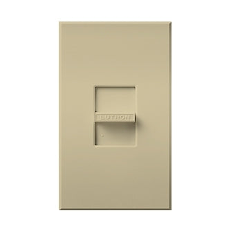 Lutron NTCL-250-IV Nova T 250W Dimmable CFL/LED, 1000W Incandescent/Halogen, 400W Lutron Hi-Lume A-Series LTE LED Drivers, Single Pole Dimmer in Ivory, Matte Finish