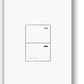 Lutron NTGRX-2B-SL-BE Grafik Eye Architectural 2-Button Wallstation in Beige