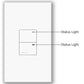 Lutron NTGRX-2B-SL-IV Grafik Eye Architectural 2-Button Wallstation in Ivory