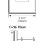 Lutron NTGRX-2B-SL-IV Grafik Eye Architectural 2-Button Wallstation in Ivory