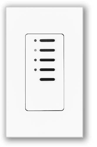 Lutron NTGRX-4M-BL Grafik Eye Architectural 4-Button Master Control Wallstation in Black