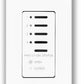 Lutron NTGRX-4PS-GR Grafik Eye Architectural 4-Partition Status Wallstation in Gray
