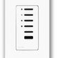 Lutron NTGRX-4S-IV Grafik Eye Architectural 4-Scene with Off and Raise/Lower Wallstation in Ivory
