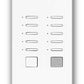 Lutron NTGRX-KP10-WH Grafik Eye 10-Slim Button Wallstation in White