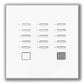 Lutron NTGRX-KP15-BL Grafik Eye 15-Slim Button Wallstation in Black