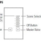 Lutron NTGRX-KP5-BE Grafik Eye 5-Slim Button Wallstation in Beige