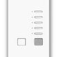 Lutron NTGRX-KP5-IV Grafik Eye 5-Slim Button Wallstation in Ivory