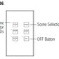 Lutron NTGRX-LB6-BE Grafik Eye 6-Large Button Wallstation in Beige