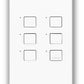 Lutron NTGRX-LB6-BL Grafik Eye 6-Large Button Wallstation in Black