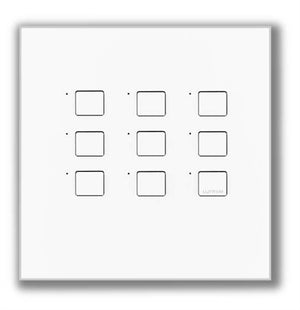 Lutron NTGRX-LB9-IV Grafik Eye 9-Large Button Wallstation in Ivory