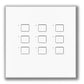 Lutron NTGRX-LB9-WH Grafik Eye 9-Large Button Wallstation in White