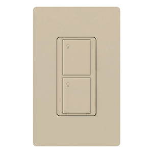 Lutron PD-5WS-DV-LA Caseta Wireless 5A 120-277V 2-button RF Single Pole / Multi Location Switch, Light Almond
