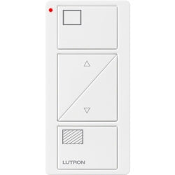 Lutron PJ2-2BRL-GWH-S01 Pico Wireless Control with indicator LED, 434 Mhz, 2-Button with Raise/Lower and Shade Icon Engraving in White