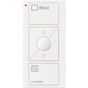 Lutron PJ2-3BRL-GWH-S09 Pico Wireless Control with indicator LED, 434 Mhz, 3-Button with Raise/Lower and Sheer Blind Text Engraving in White