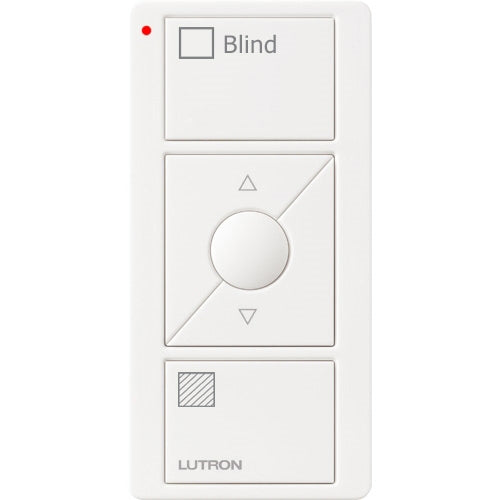 Lutron PJ2-3BRL-GWH-S09 Pico Wireless Control with indicator LED, 434 Mhz, 3-Button with Raise/Lower and Sheer Blind Text Engraving in White