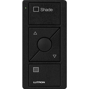 Lutron PJ2-3BRL-TMN-S02 Pico Wireless Control with indicator LED, 434 Mhz, 3-Button with Raise/Lower and Shade Text Engraving in Black, Satin Color