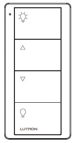 Lutron PJ2-4B-GIV-EL1 Pico 4-Button Wireless Remote, Zone Control for Light, with Custom Engraving, in Ivory
