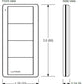 Lutron PJ2-4B-GLA-P02 Pico 4-Button Scene Keypad, Kitchen Marking Codes, in Light Almond