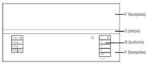 Lutron QSGS-LS Grafik Eye QS Custom Stripe Kit for Faceplate, in Limestone