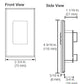 Lutron QSWS2-1BI-WH seeTouch QS Wallstation 1-Button Wallstation for Grafik Eye QS System, Insert Style in White Unengraved