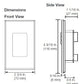 Lutron QSWS2-5BI-BE seeTouch QS Wallstation 5-Button Wallstation for Grafik Eye QS System, Insert Style in Beige Unengraved